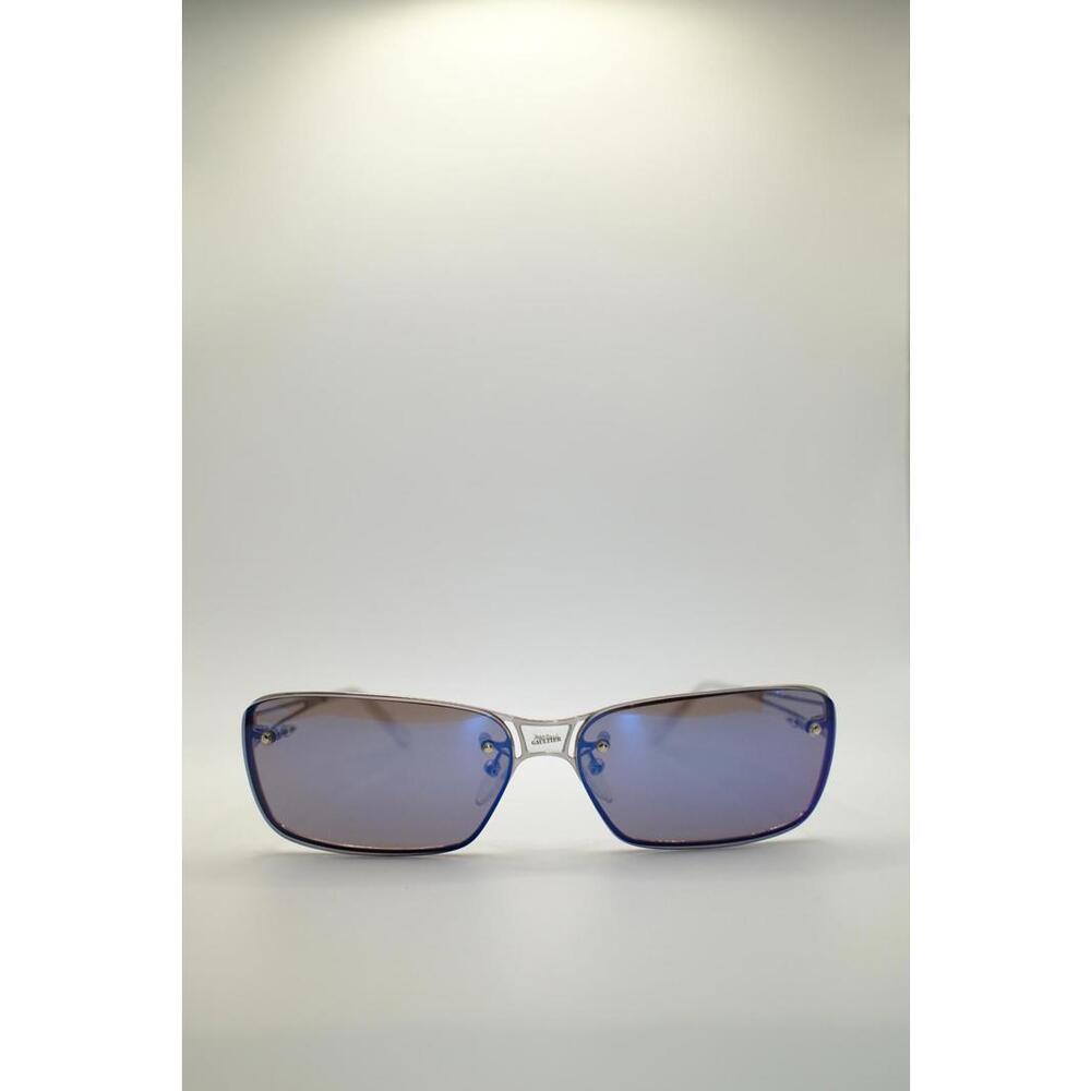90's Jean Paul Gaultier Titanium Rim Blue Tint Sunglasses